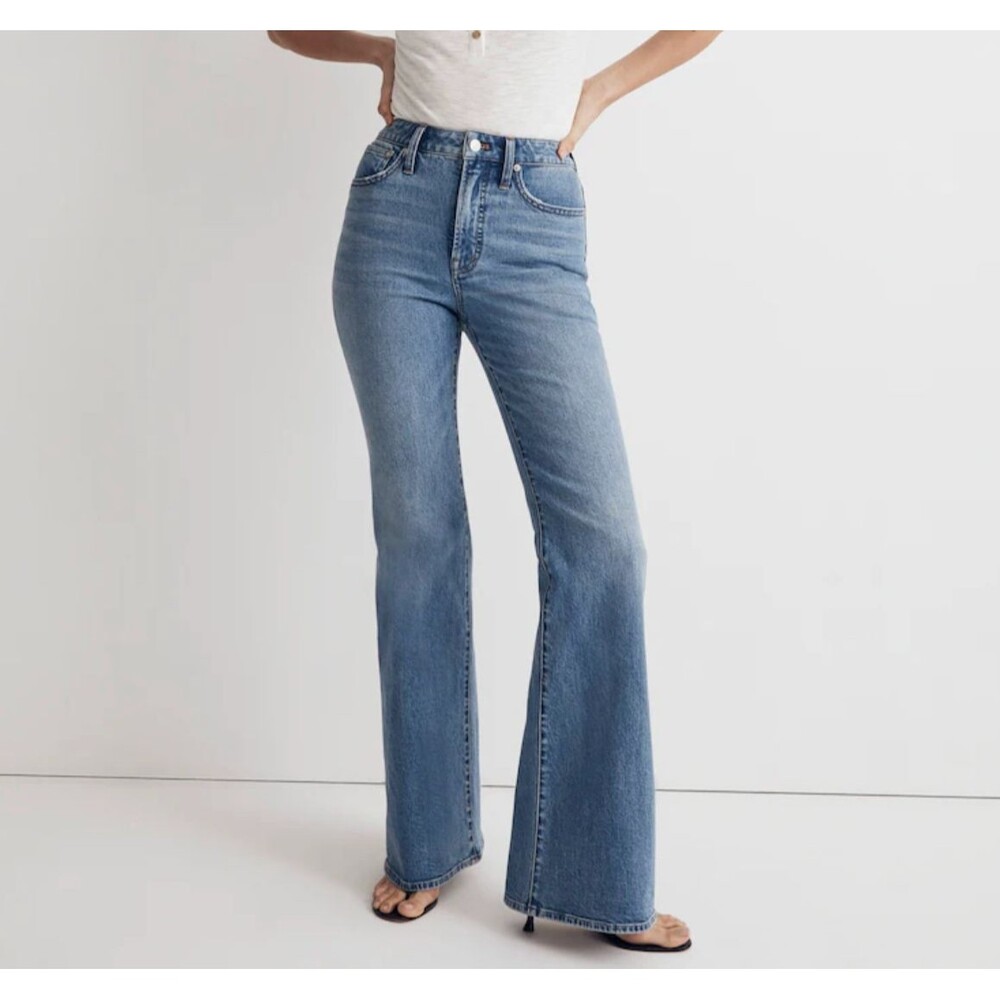 Madewell Flare Jeans perfect vintage womens Blue (size 26) minimalist casual